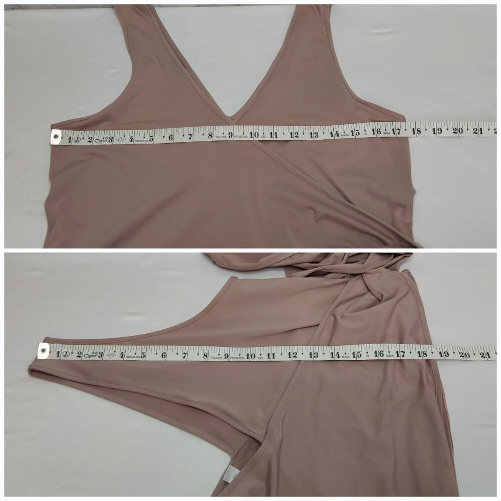 'LULULEMON' WRAP TIES 'TWIST ME UP' CROP TANK FOUR-WAY STRETCH IN DÙSTY ROSÀY - Picture 9 of 15